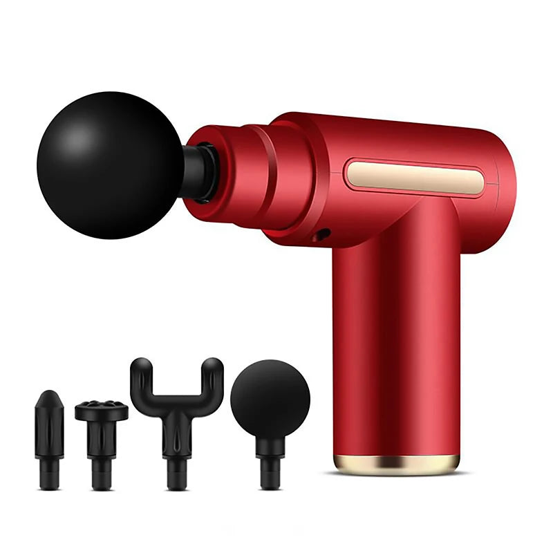 Windaily Mini Percussion Massage Gun – 6-Speed Handheld Percussion Massage Gun Qst Red