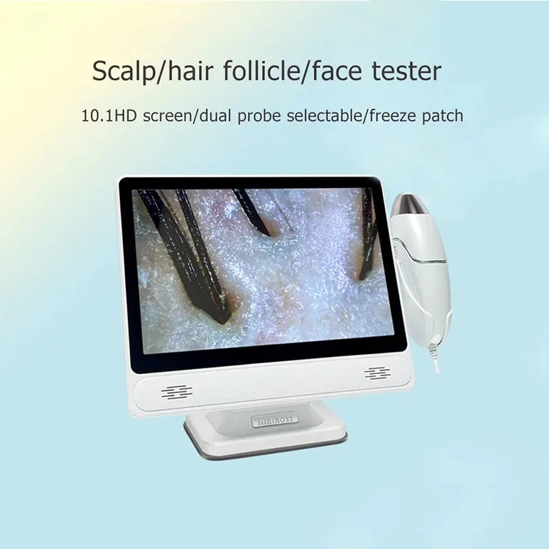 HD Hair Scalp Camera & Digital Skin Analyzer – 10" Screen Scalp Skin Analyzer Qst