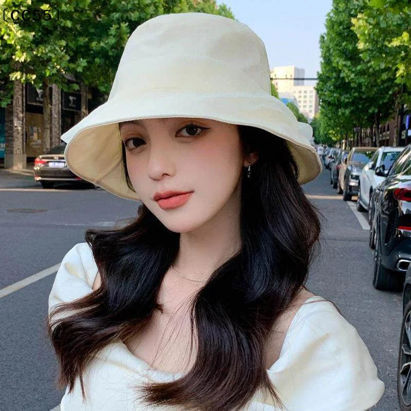 Women's Organza Fisherman Sun Hat – Stylish Summer Outdoor Sun Hat Qst