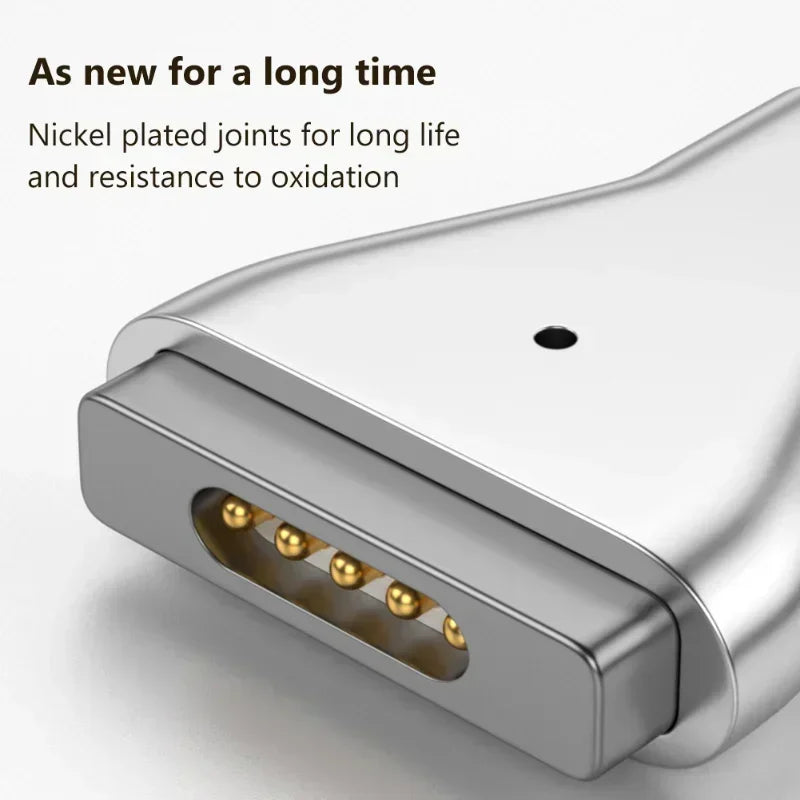 Magnetic USB-C PD Adapter Connector – Aluminum Magnet Plug USB-C Magnetic Adapter Qme