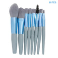 8-Piece Pro Makeup Brush Set – Kabuki, Eyeshadow & Foundation Makeup Brush Set Qme A11