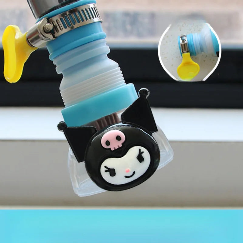 Kuromi Cartoon Splash-Proof Faucet Extender | Tap Guard Faucet Extender Qme