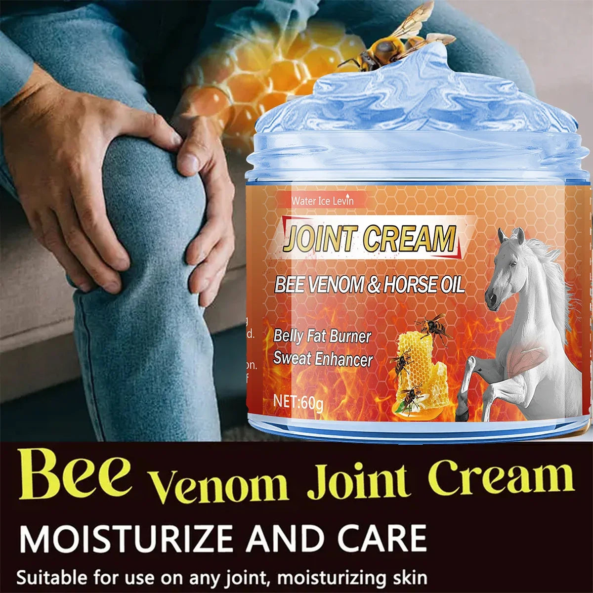 Bee Venom Horse Oil Moisturizing Cream – Ginger & Chamomile Moisturizing Body Cream Qme