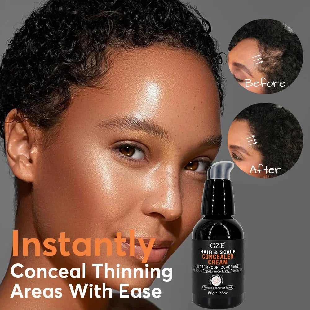 GZE Waterproof Concealer Cream – Scalp, Beard & Brows Concealer Cream Qme