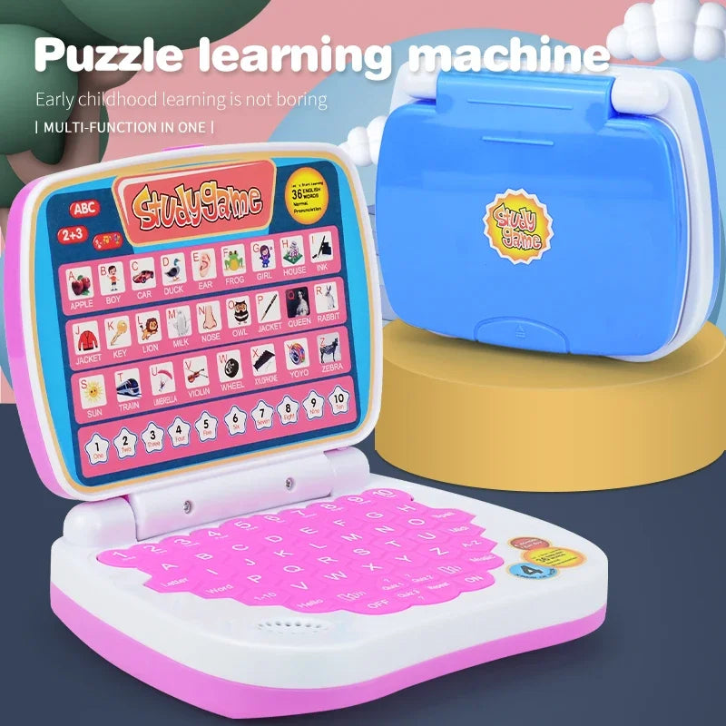 Kids English Learning Laptop Toy – ABC, Numbers & Spelling Kids Learning Toy Qme