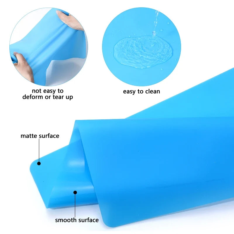 Epoxy Resin Silicone Tool Kit – Measuring Cups, Pad & Stir Sticks Resin Craft Tool Kit Qme