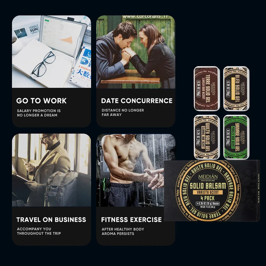Solid Perfume for Men & Women – Fresh Portable Fragrance Solid Perfume Qme