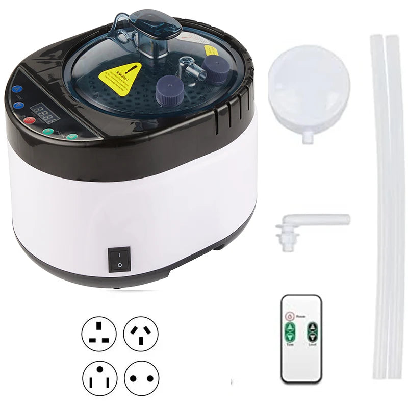 SMARTMAK 4L 1500W Wet Steam Sauna Generator – Home Spa Sauna Steam Generator Qst Black-White