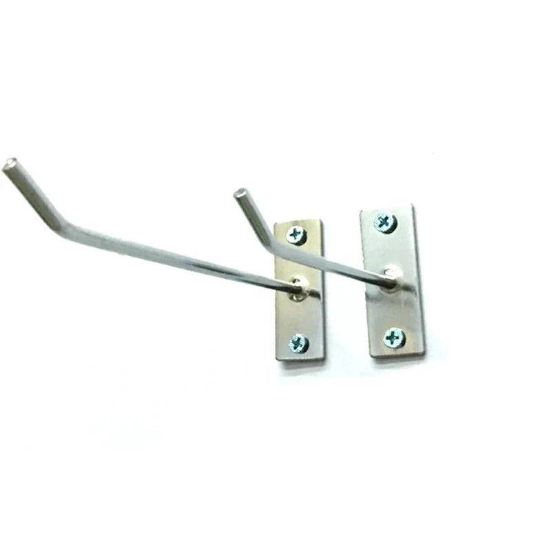 Steel Pegboard Hooks Oblique Wall Mount Hanger Set – 5 Pcs Pegboard Hook Set Qme