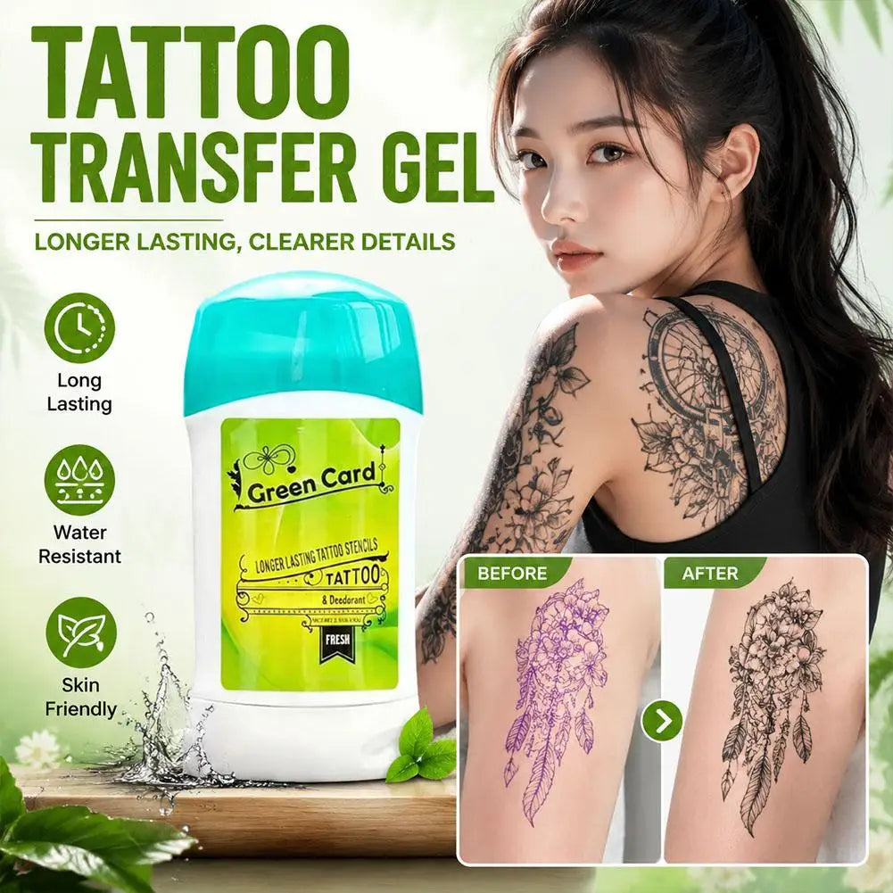 Tattoo Transfer Gel Stencil Stick Cream – Skin-Safe & Pro Tattoo Stencil Gel Qme