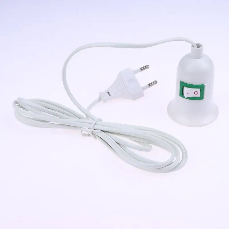 E27 Plant Light Socket EU Plug On/Off Switch 3/5/10M Wire Lamp Socket Holder Qst