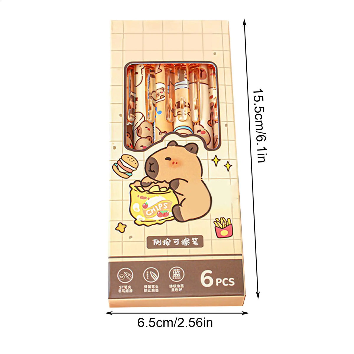 Erasable Gel Pens Set – Cartoon Animal Retractable 0.5mm Fine Point Erasable Gel Pen Set Qme