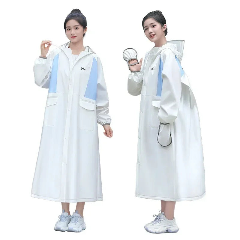 Full Body Cycling Raincoat for Electric Bikes & Motorcycles Cycling Rain Gear Qme