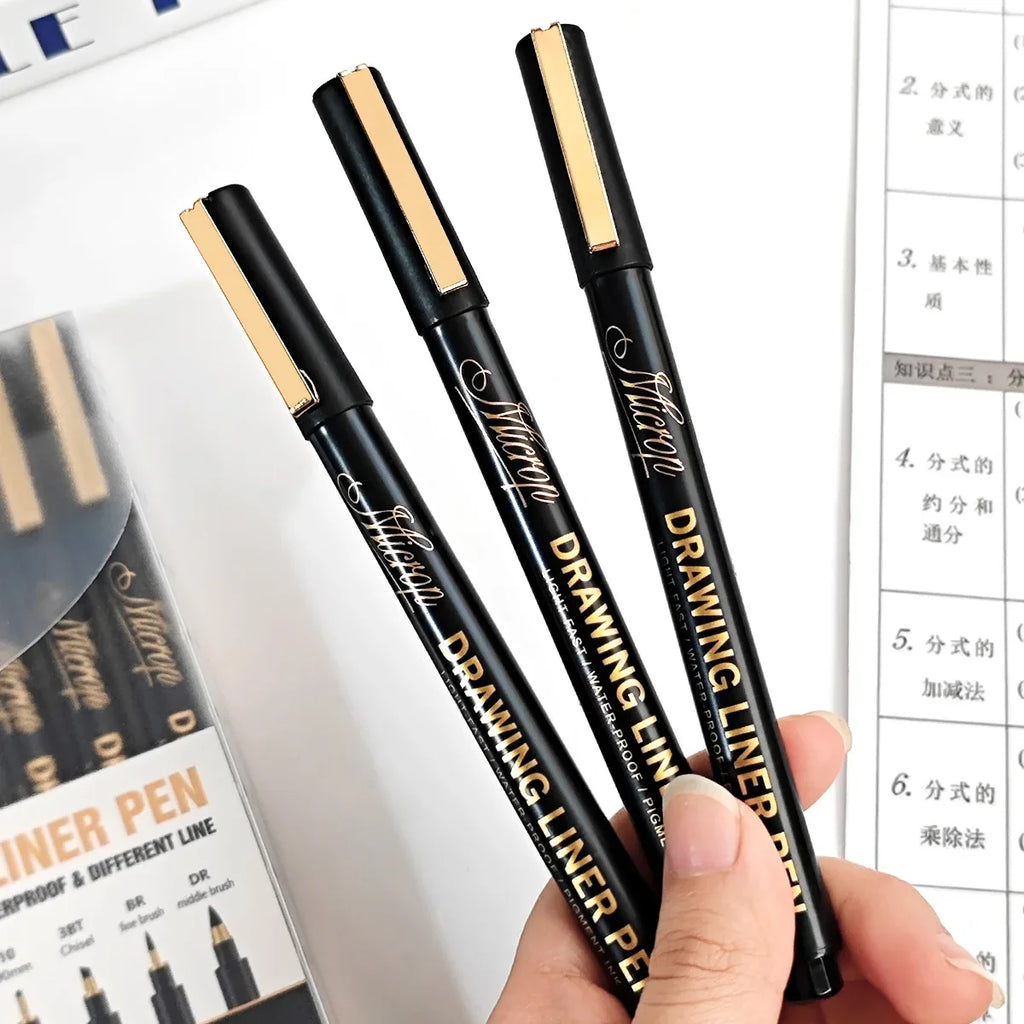 Manga Markers Needle Pen Set – Hook Line Sketch Art Pens Sketch Art Pens Qme
