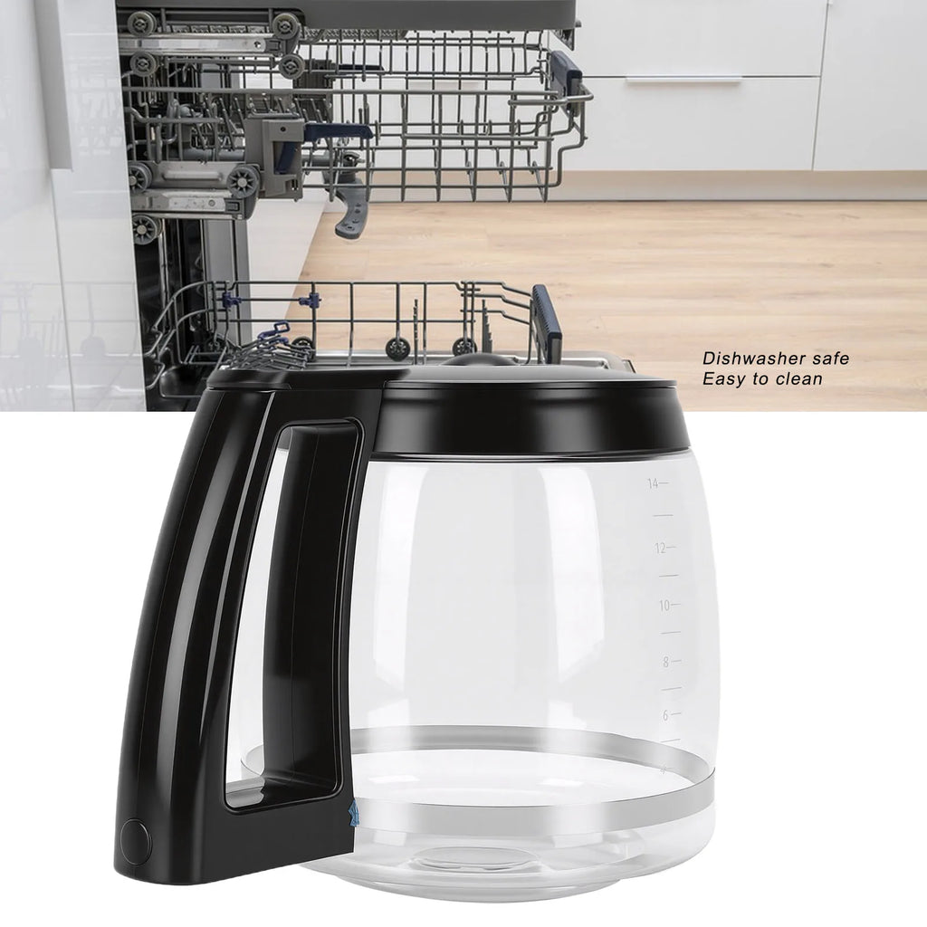 Glass Coffee Carafe Heat-Resistant Handle | Easy Clean Coffee Carafe Qme