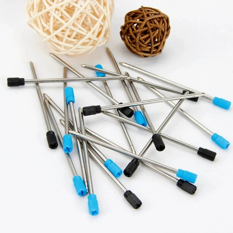 Ballpoint Pen Refills 0.7mm Medium Tip – Blue & Black Ink Pen Refills Qme