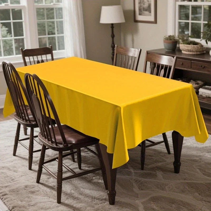 Disposable Waterproof Tablecloths – PE Party & Camping Cover Disposable Tablecloth Qme