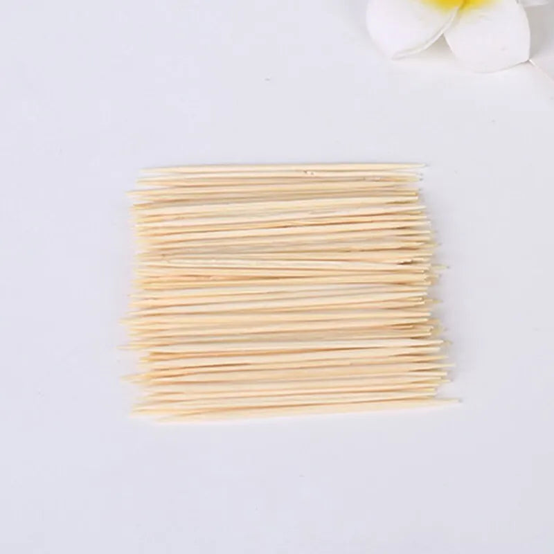 Bamboo Toothpicks 1000pcs – Eco-Friendly Double-Sided Bamboo Toothpicks Qme