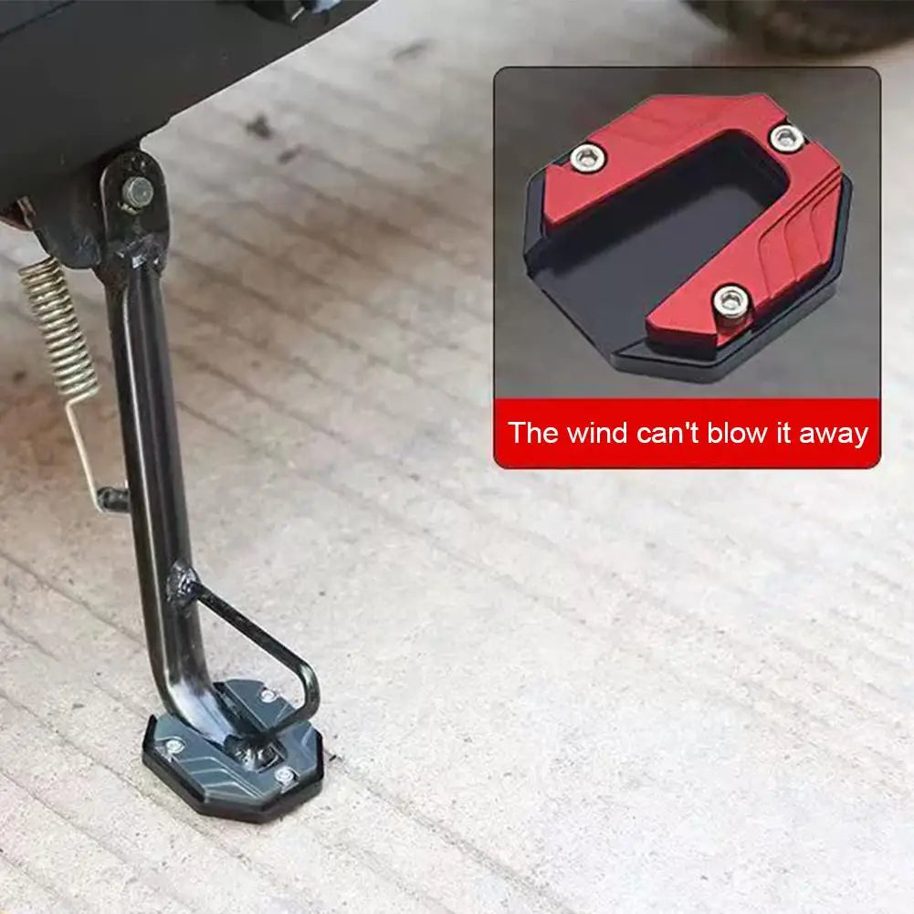 Aluminum Alloy Motorcycle Kickstand Extender Foot Side Stand Kickstand Extender Qme