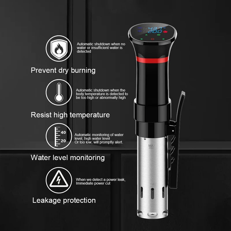 1100W Sous Vide Immersion Circulator with LCD Digital Display Sous Vide Circulator Qst