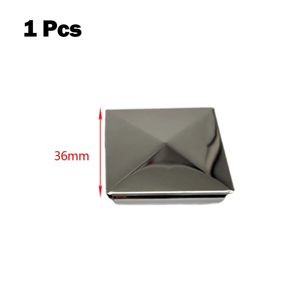 Stainless Steel Square Post Caps 16–100mm | 15 Colors Square Post Caps Qme 1pcs 36mm