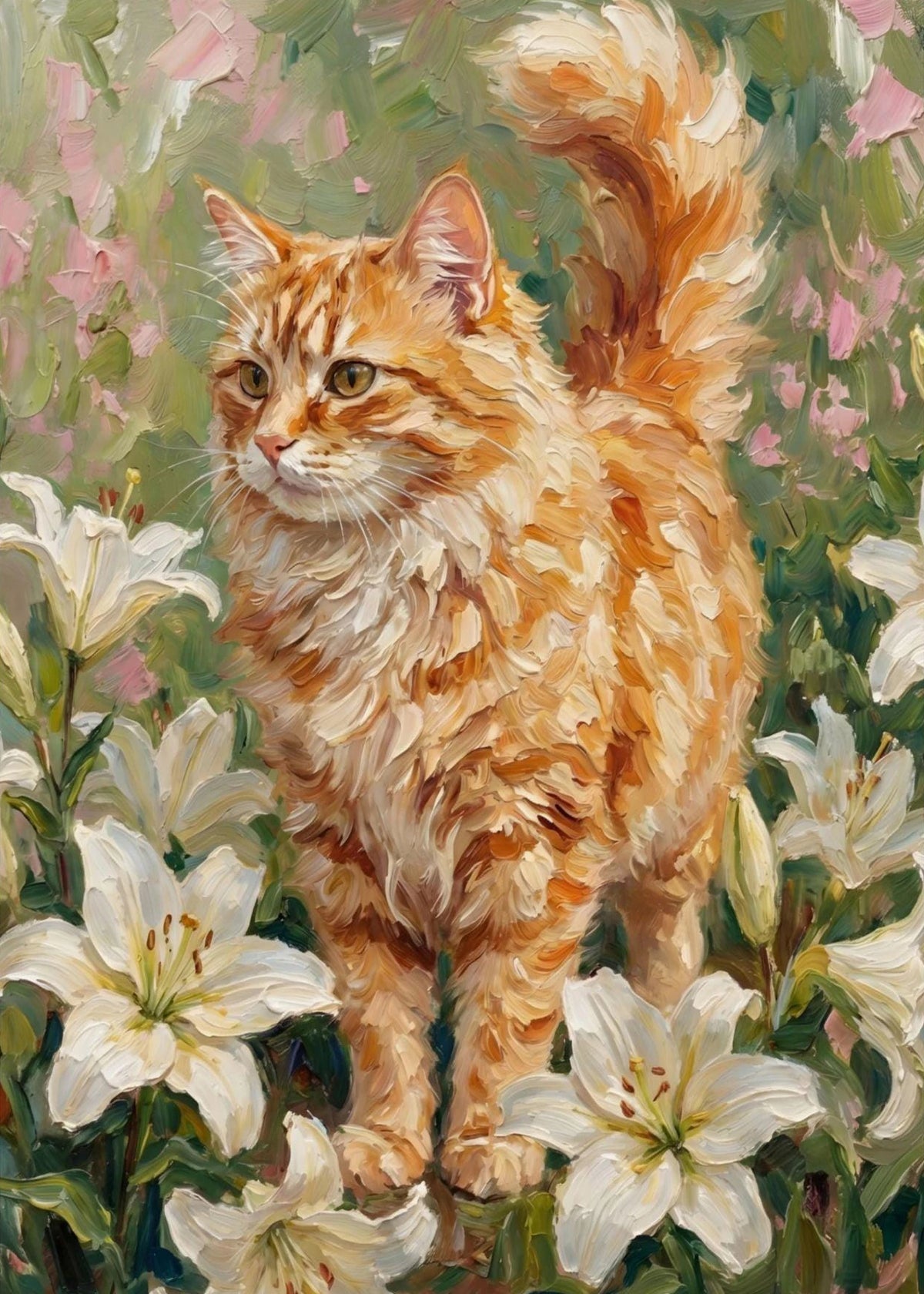 Quirky Cat Canvas Wall Art – Vintage Kitten Print Poster Canvas Wall Art Qst 1 50x70cm Unframed