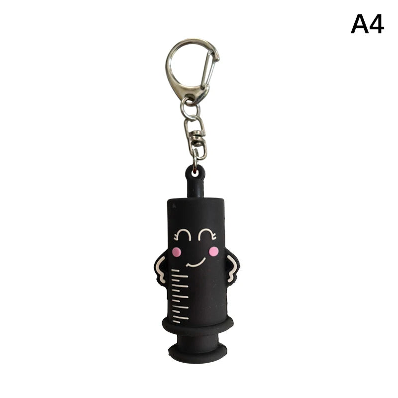 Syringe-Shaped Ampoule Opener Keychain – Rubber Vial Breaker Ampoule Opener Tool Qst A4