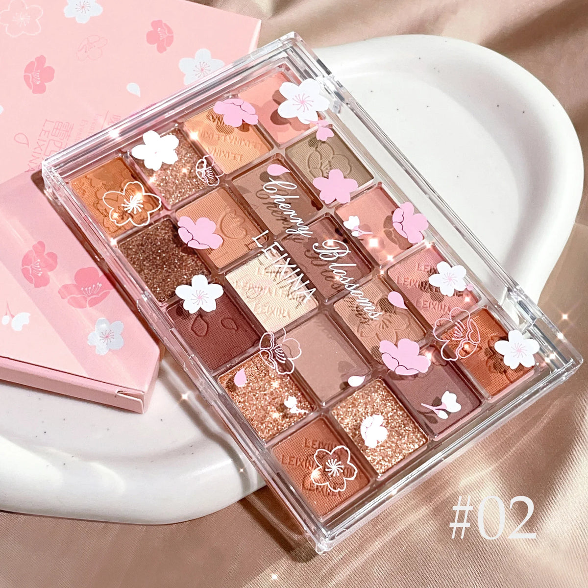20-Shade Matte & Shimmer Brown Eyeshadow Palette | Qme Eyeshadow Palette Qme Color 02
