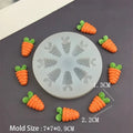 Mini Carrot Silicone Molds for Cakes, Chocolate & Easter Silicone Baking Mold Qme A5