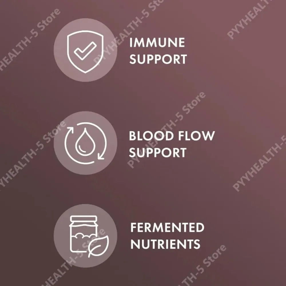 Fermented Black Garlic Capsules – Antioxidant & Wellness 60ct Herbal Supplement Capsules Qst