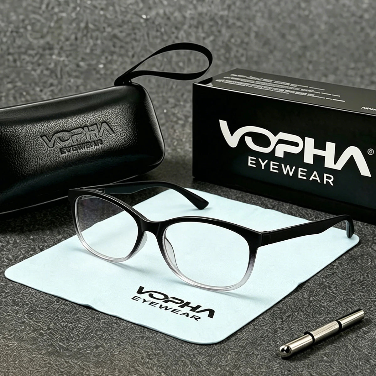 VOPHA Autofocus Anti-Blue Light Reading Glasses Smart Zoom L1Y Reading Glasses Qst 1PC