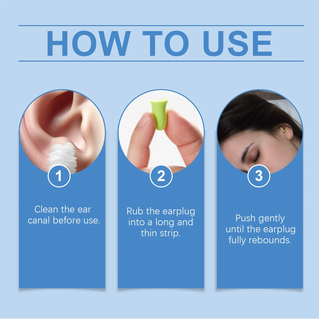 Noise Cancelling Sleep Earplugs with Portable Storage Case Sleep Earplugs Qst