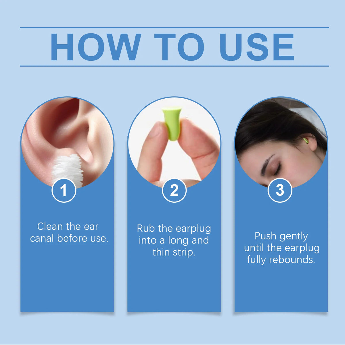 Noise Cancelling Sleep Earplugs with Portable Storage Case Sleep Earplugs Qst