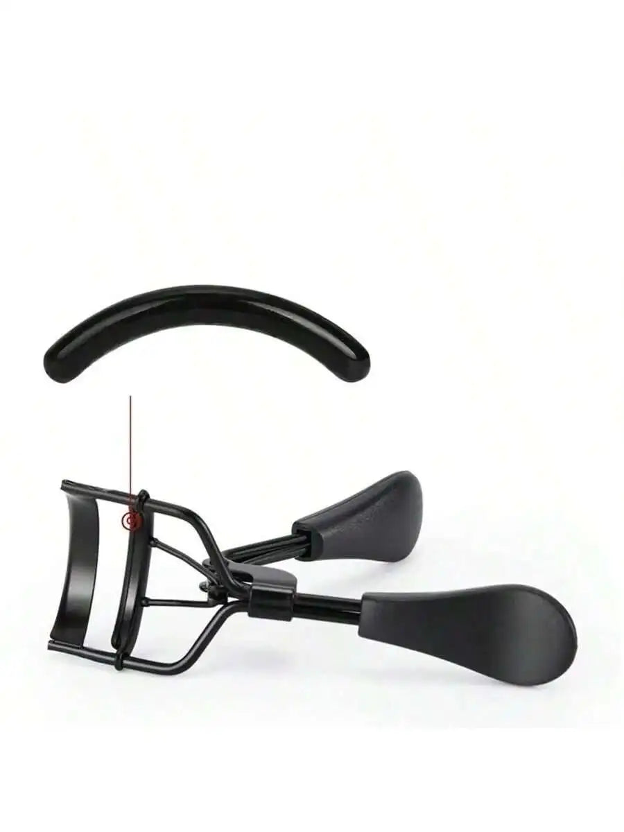 Silicone Eyelash Curler & Comb Makeup Tool – Stainless Steel Eyelash Curler Qme