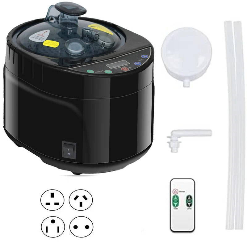 SMARTMAK 4L 1500W Wet Steam Sauna Generator – Home Spa Sauna Steam Generator Qst Black
