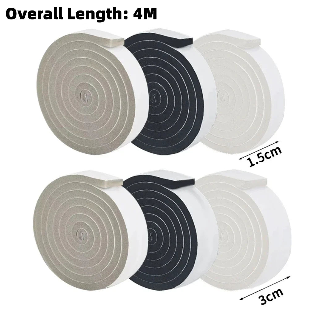4M Self-Adhesive Foam Door & Window Sealing Strip Weatherstrip Sealing Strip Qme