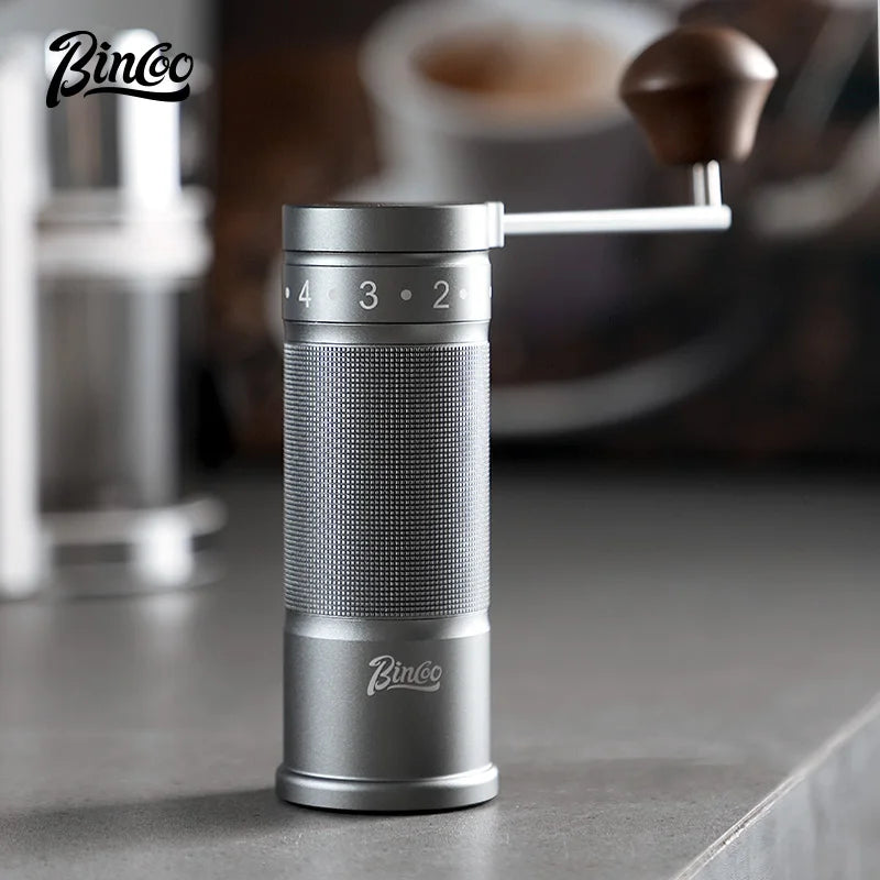 Bincoo SM01 Manual Coffee Grinder – 420 Steel 6-Star Burr Mill Manual Coffee Grinder Qst