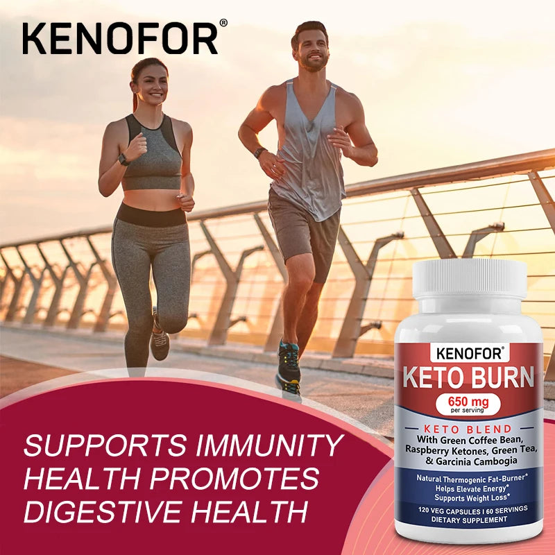 Keto BHB Capsules – Natural Energy, Focus & Wellness | 120ct Dietary Supplement Qst