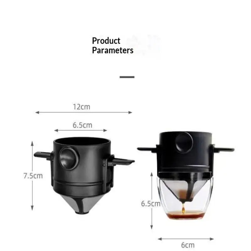 Reusable Stainless Steel Pour Over Coffee & Tea Dripper Pour Over Coffee Dripper Qme