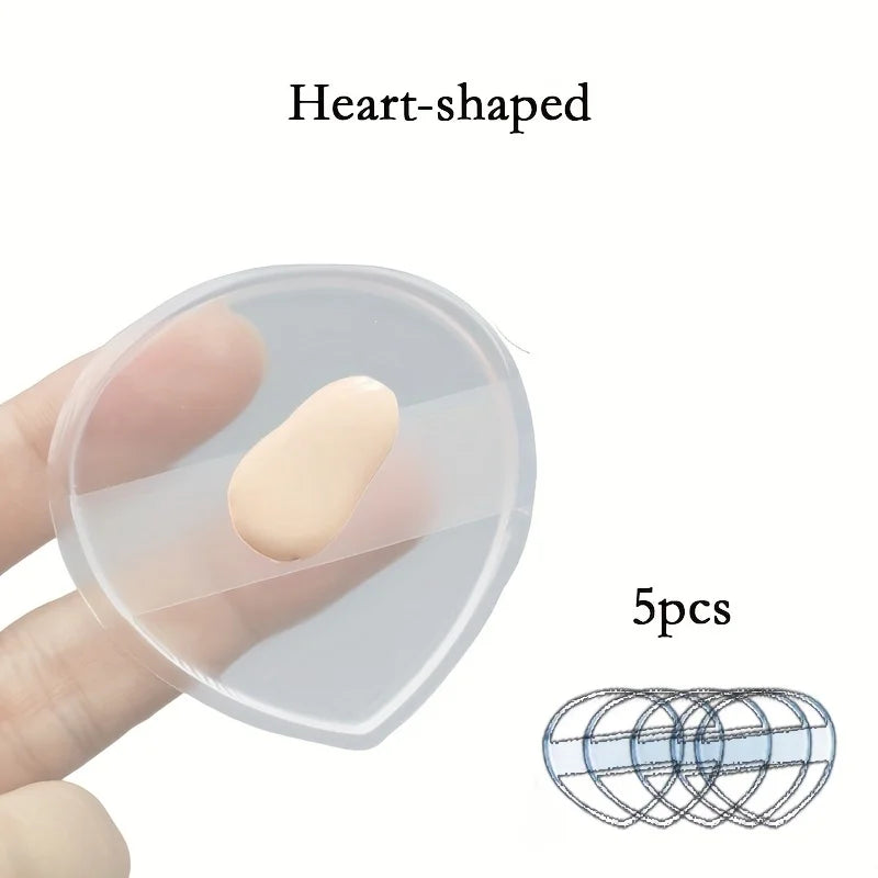 Silicone Makeup Puffs – Hypoallergenic Beauty Blenders, 5pc Silicone Beauty Blender Qme