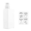 Refillable Laundry Detergent Dispenser Bottle Storage Container Laundry Dispenser Bottle Qme WHITE