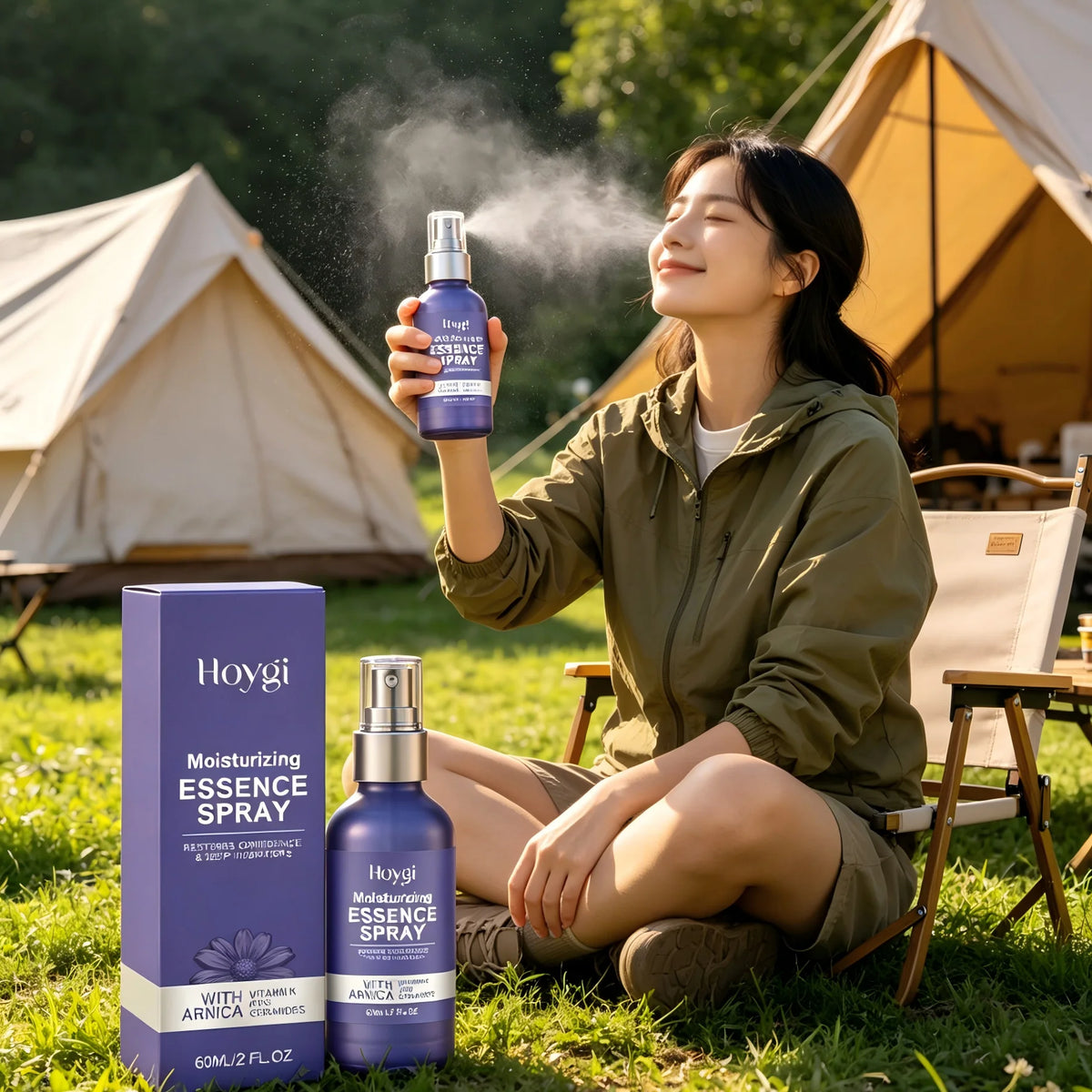 Hoygi Ceramide Arnica Face Mist – Deep Hydration Spray Facial Essence Mist Qst