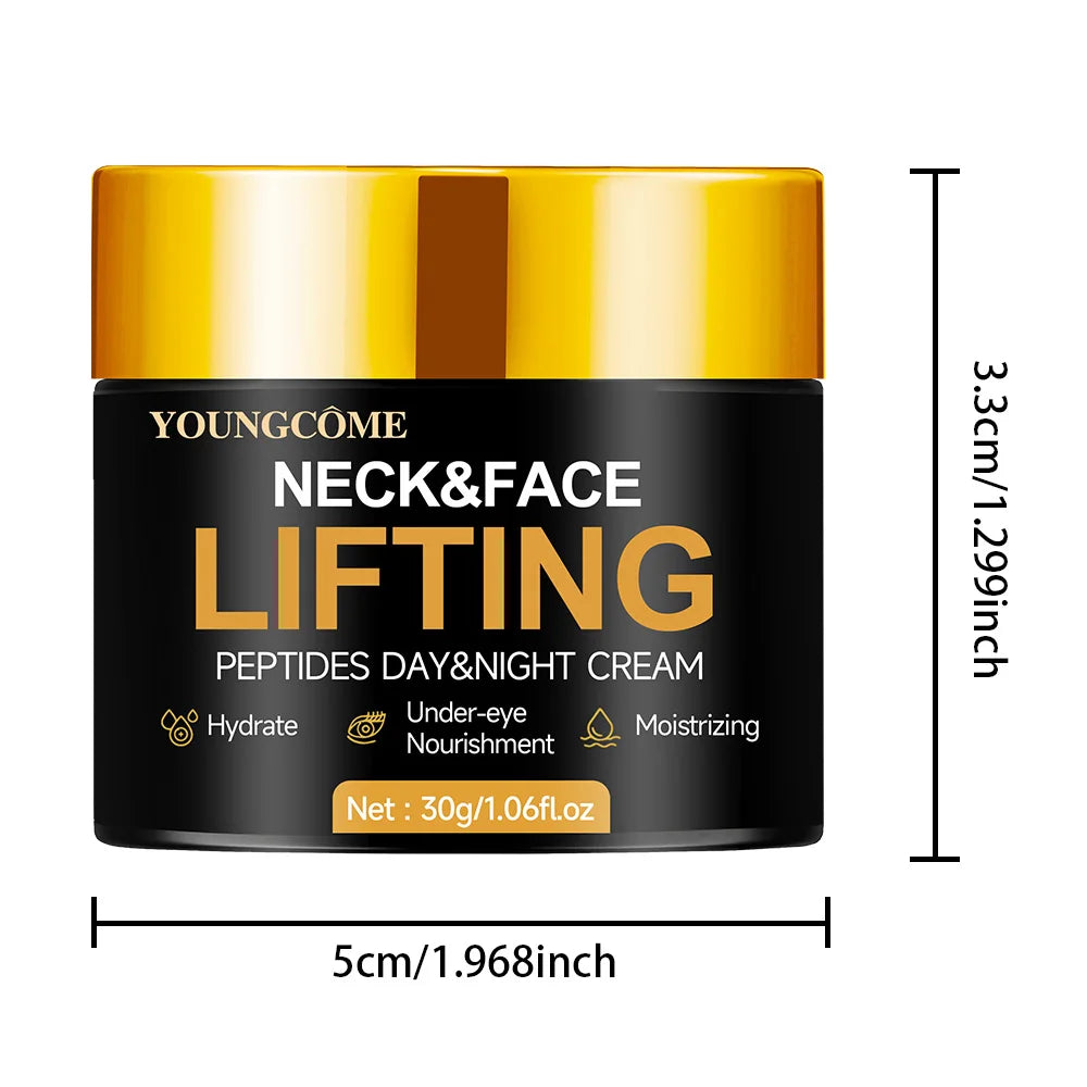 YOUNGCOME Neck & Face Moisturizing Firming Cream 30/60g Face & Neck Cream Qst black