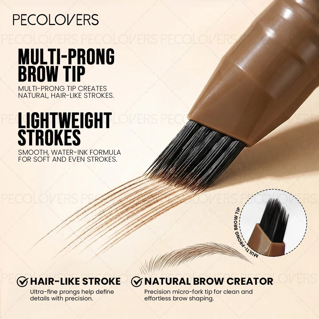 Fluffy Quick-Dry Liquid Eyebrow Pen – Natural Wild Brow Look Liquid Eyebrow Pen Qme
