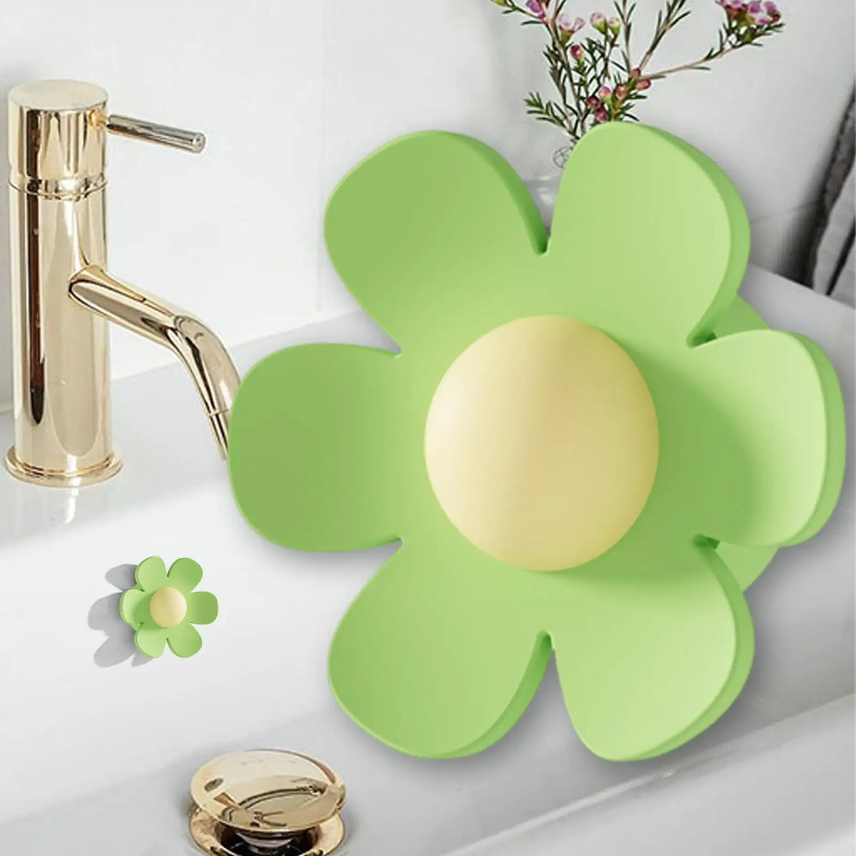 Flower Silicone Sink Overflow Ring – Basin Trim Cover Plug Sink Overflow Ring Qst