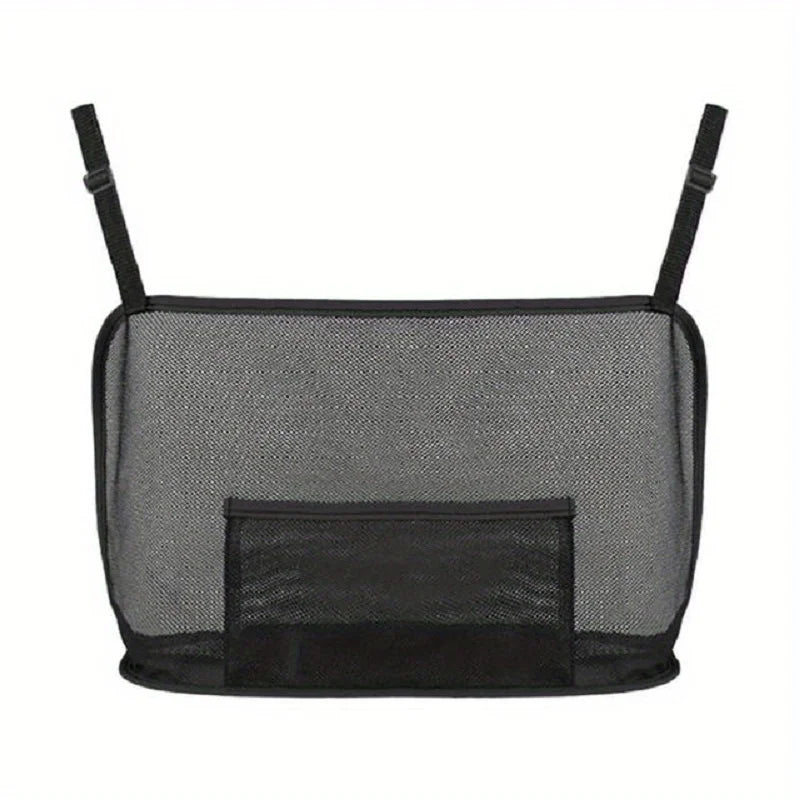 Large Capacity Car Seat Net Pocket Organizer | Qme Car Seat Organizer Qme Black