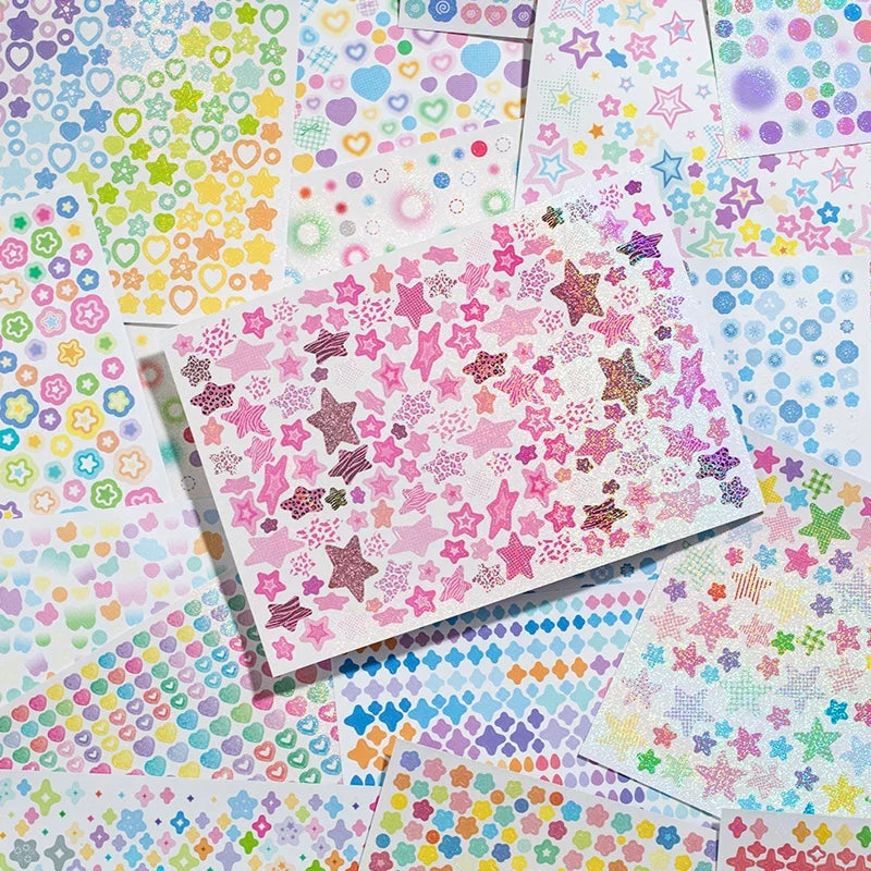 Cute Star Cartoon Sticker Book – 20 Sheets DIY Scrapbooking DIY Sticker Book Qme