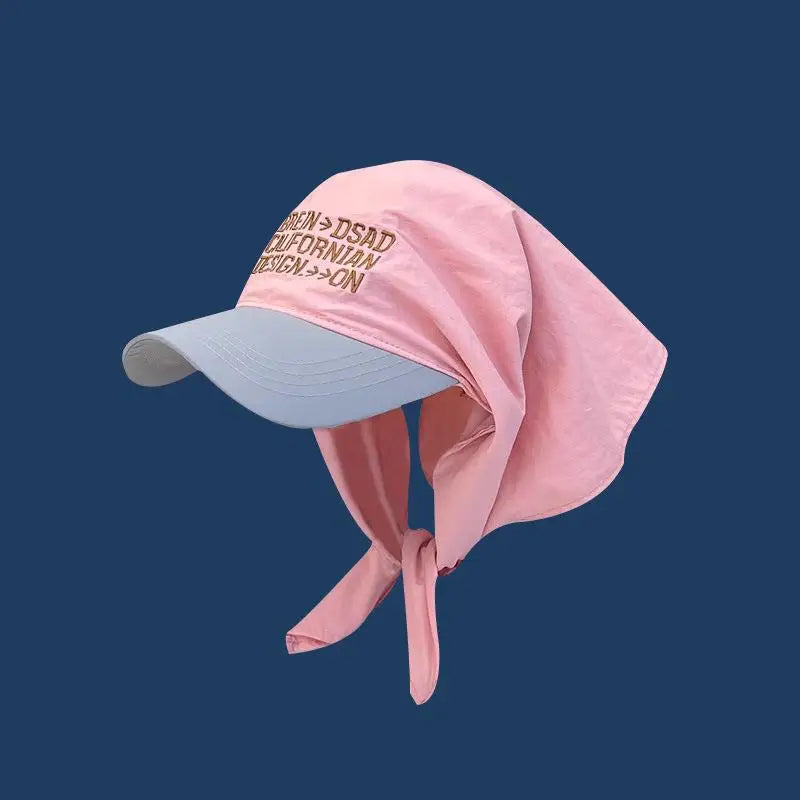 Women's Plaid Triangular Headscarf Cap – Sun Visor Hat Sun Visor Cap Qst A7