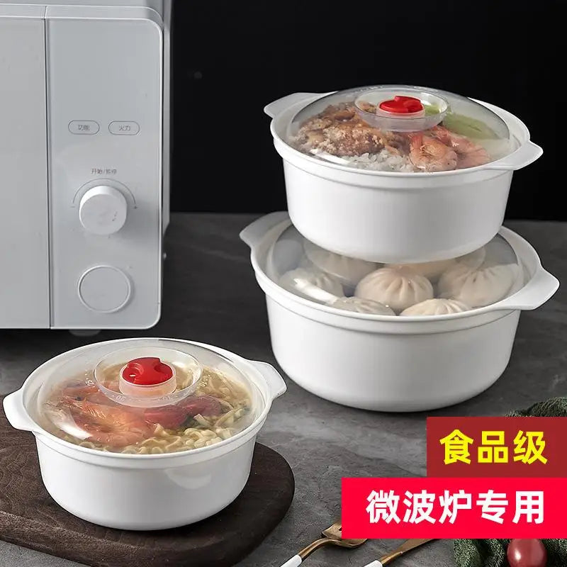 Microwave Soup Pot & Rice Steamer Box with Lid | Qme Microwave Steamer Box Qme