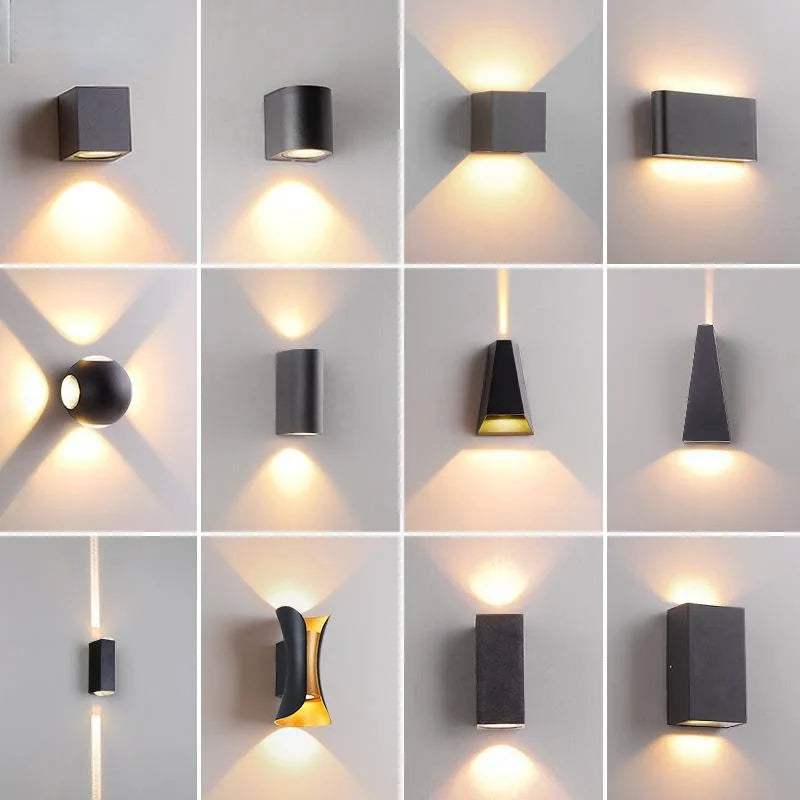 TRAZOS IP65 Waterproof Modern Outdoor Wall Light – 17 Colors Outdoor Wall Light Qme